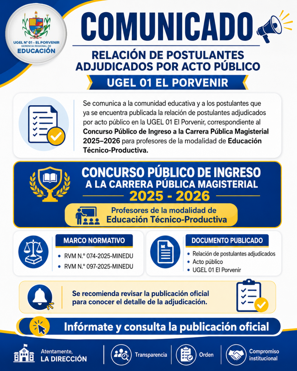 Comunicado Oficial